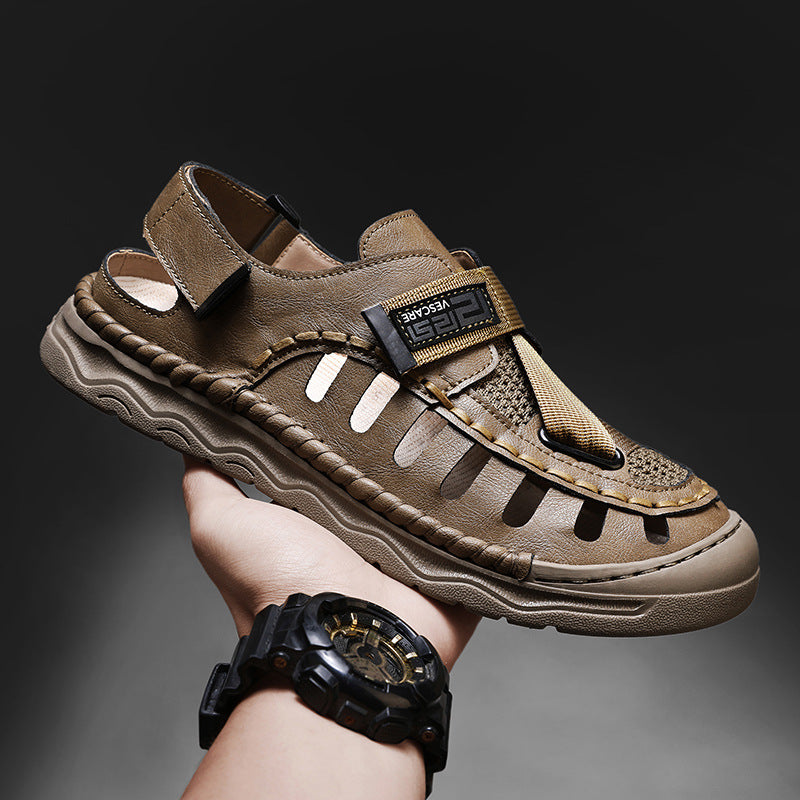 Damen Komfortable Outdoor-Sandalen mit verstellbarem Riemen und atmungsaktiver Obermaterialstruktur EB