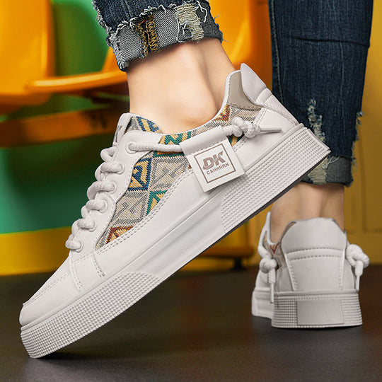 Damen Sportliche Sneakers mit einzigartigem Musterdruck und komfortabler Laufsohle EB
