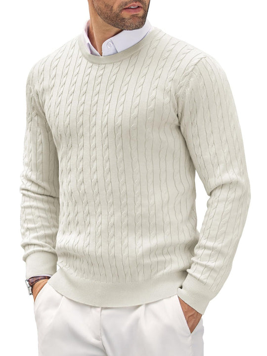 Herren Strickpullover mit Fischgratmuster EB