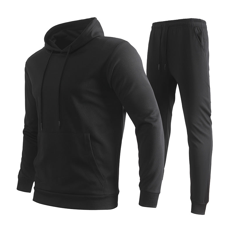 Herren Performance-Hoodie- und Jogginghose-Set aus atmungsaktivem Funktionsstoff EB