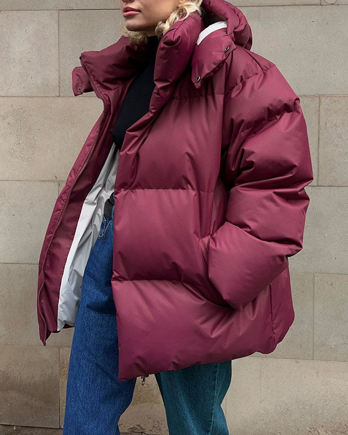 EB | Schönheit Kapuze Lockere Baumwolljacke