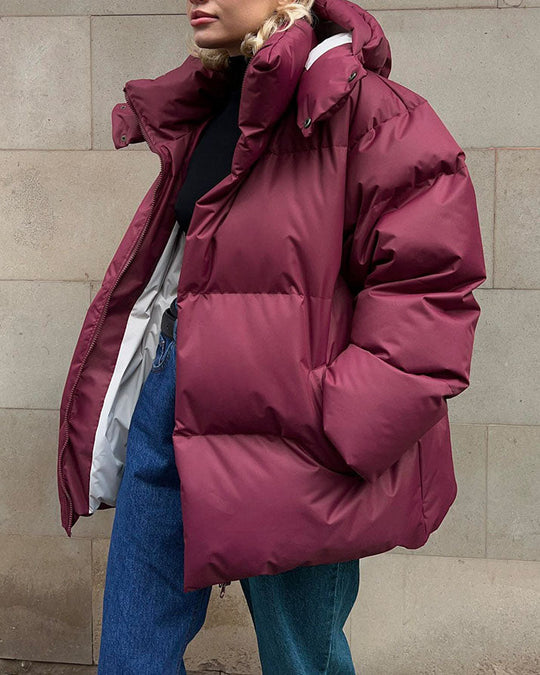 EB | Schönheit Kapuze Lockere Baumwolljacke