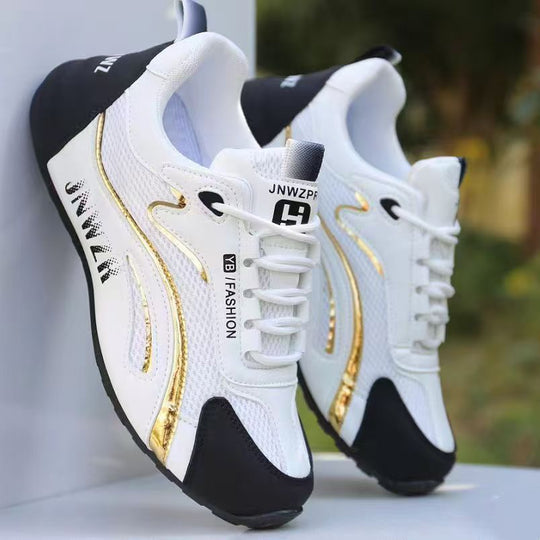 Damen Sportliche Sneakers mit atmungsaktiver Mesh-Oberfläche und trendigem Design EB
