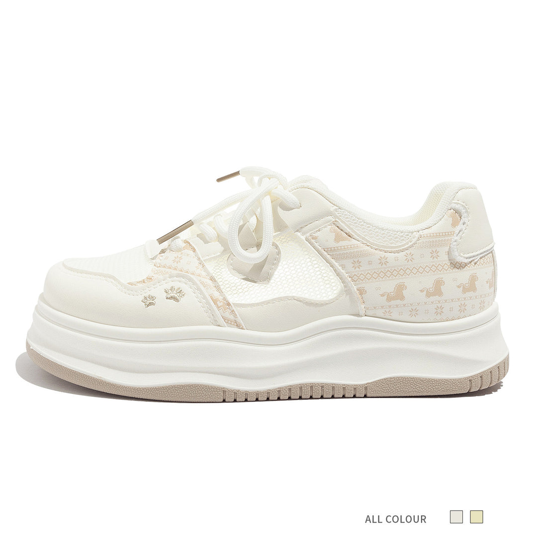 Damen Atmungsaktive Sneakers mit innovativem Komfortsystem und elastischen Schnürsenkeln EB
