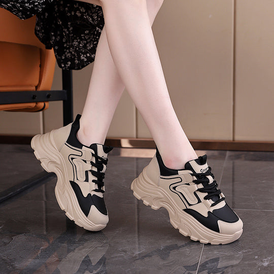 Damen Chunky Sneakers mit luftdurchlässigem Obermaterial und dämpfendem Sohlenprofil EB