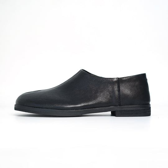 Damen Elegante und bequeme Slippers aus hochwertigem Leder mit offenem Fersenbereich EB