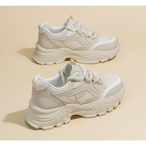 Damen Komfortable Chunky Sneakers mit dämpfender Sohle EB