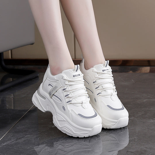 Damen Chunky Sneakers mit dämpfender Sohle und atmungsaktivem Obermaterial EB