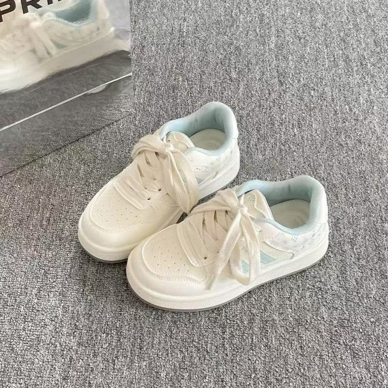 Damen Sportliche Sneakers mit kariertem Design und gepolsterter Innensohle EB