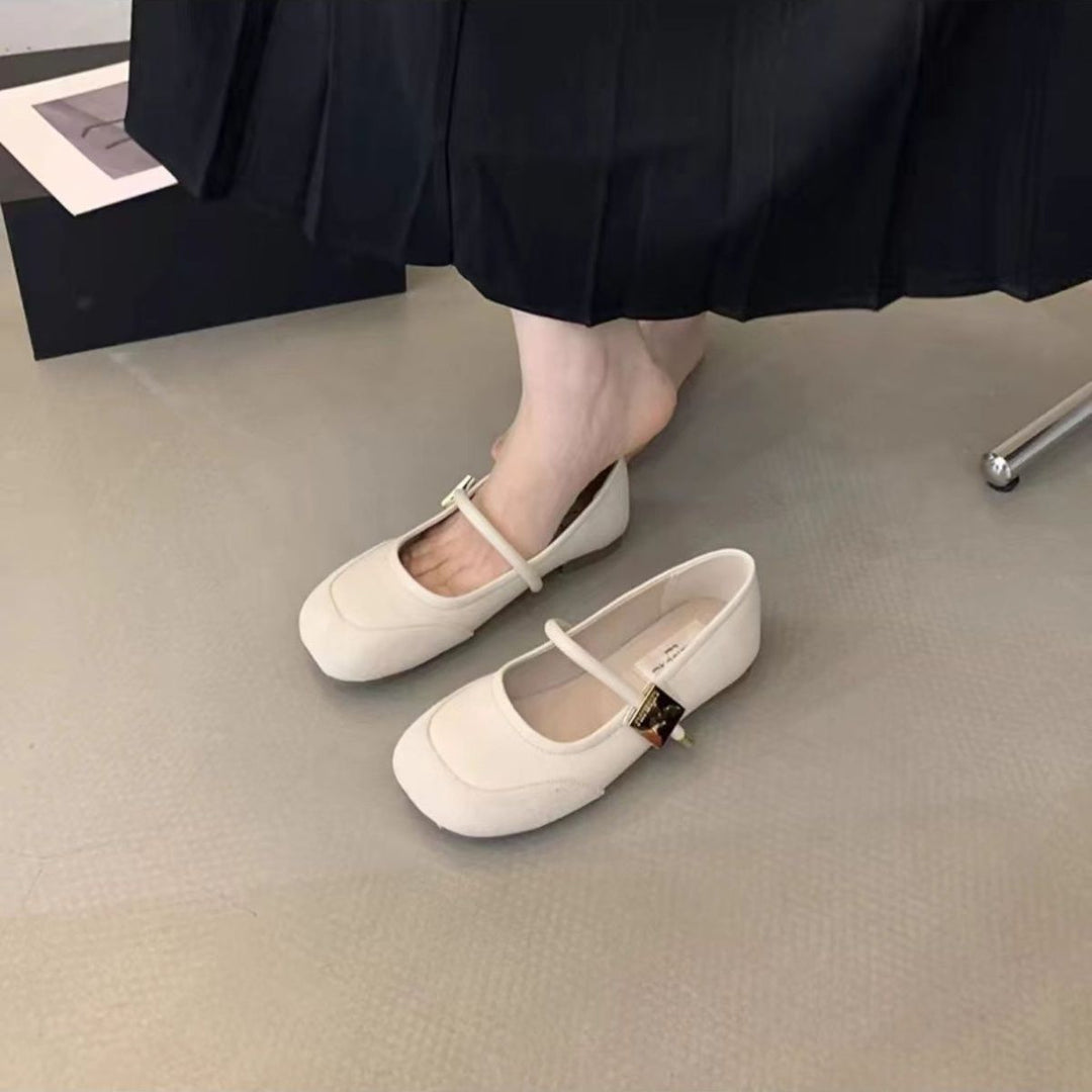 Damen Ballerina-Schuhe mit elegantem Riemen und modernem Design EB