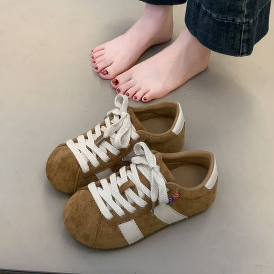 Damen Komfortable Sneaker aus hochwertigem Wildleder mit klassischem Design EB