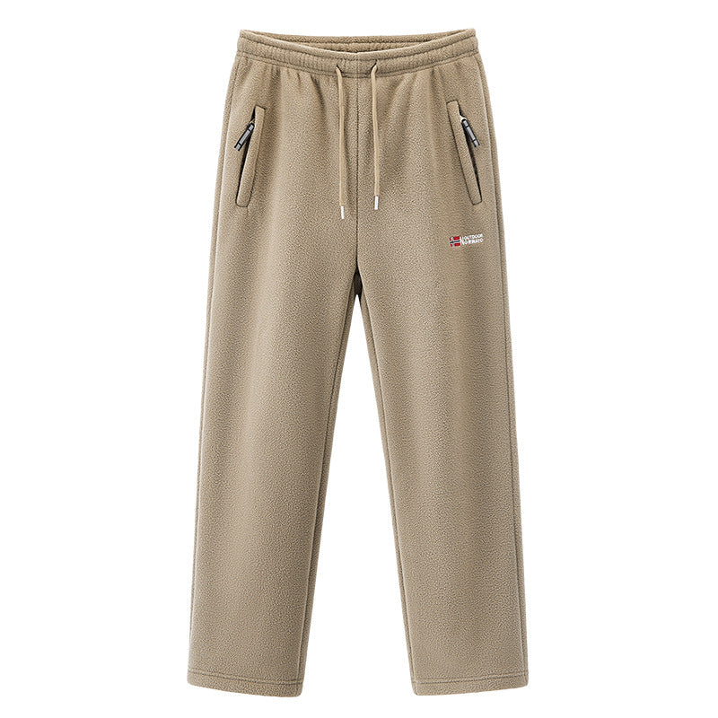 Herren Thermo-Fleece-Set mit Kapuzenjacke, Sherpa-gefüttert und elastischer Jogginghose EB