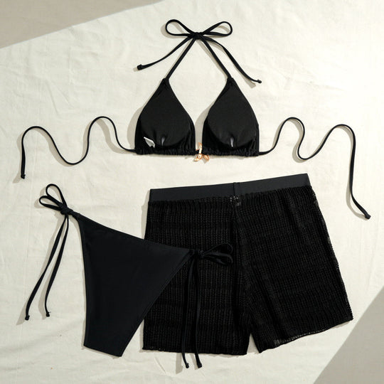 Damen Bikini-Set mit trendigen Raffungen und modischem Höschen EB