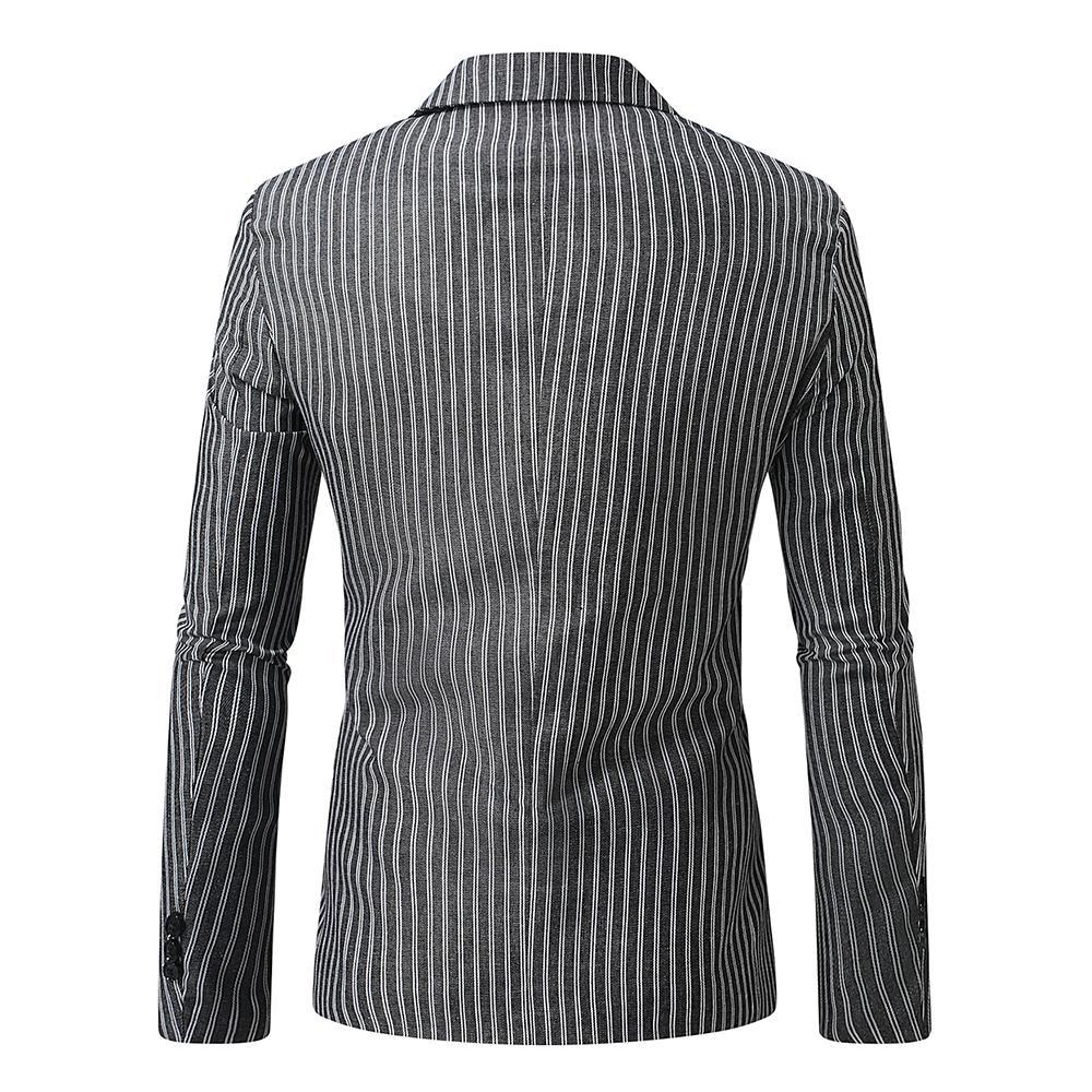 Herren eleganter Blazer mit feinen Streifen EB