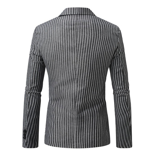 Herren eleganter Blazer mit feinen Streifen EB