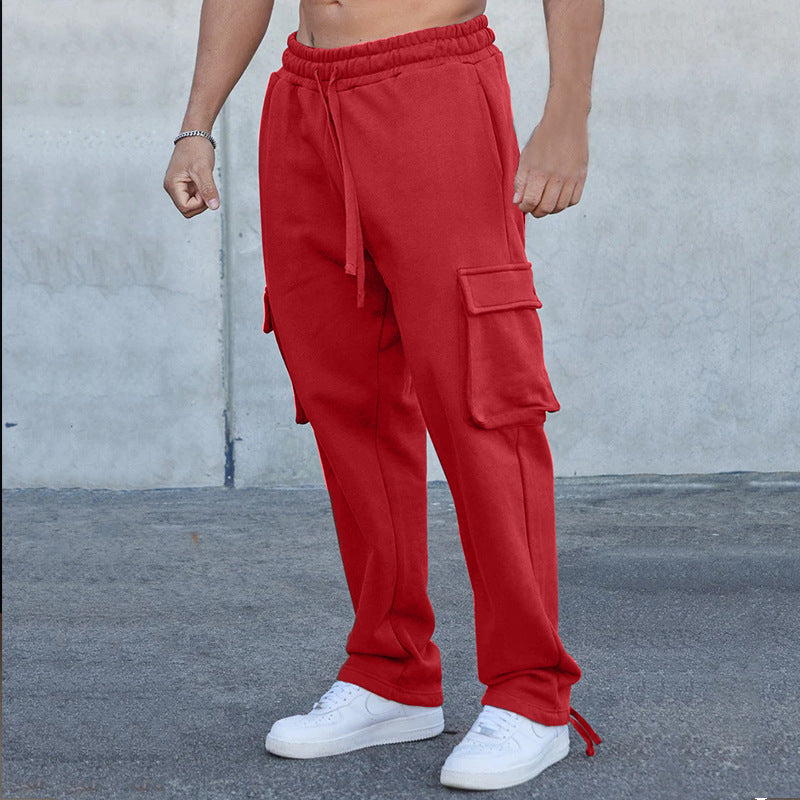 Herren Cargo-Jogginghose mit verstellbarem Bund und praktischen Seitentaschen EB