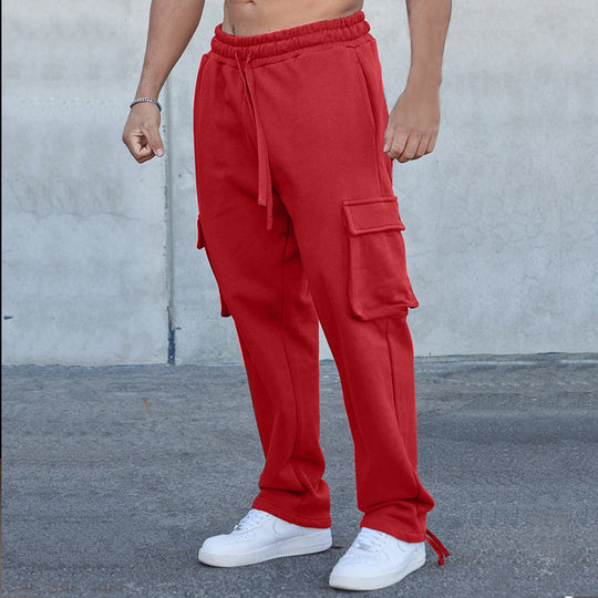 Herren Cargo-Jogginghose mit verstellbarem Bund und praktischen Seitentaschen EB