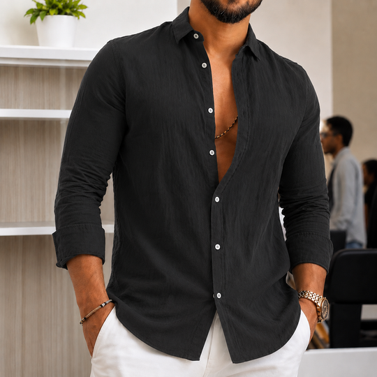 Herren Leichtes Leinenhemd EB