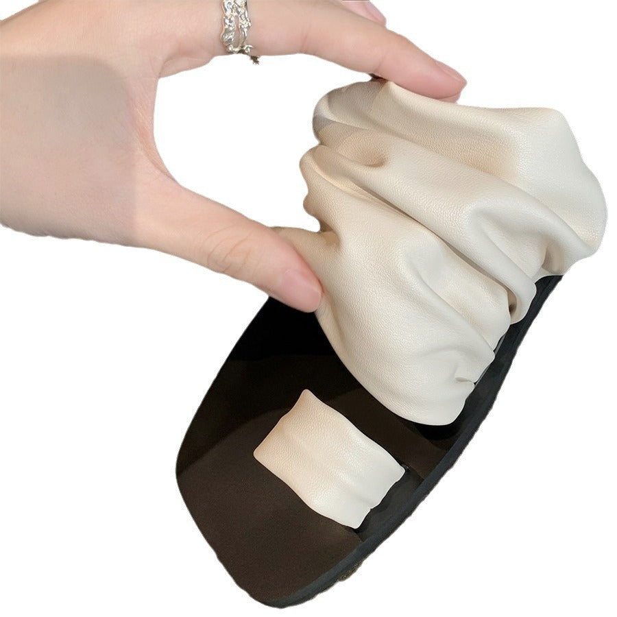 Damen Slipper mit strukturiertem Obermaterial und bequemer Fußbettgestaltung EB