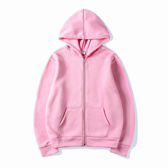 Damen Kapuzensweatshirt mit durchgehendem Reißverschluss und seitlichen Taschen EB