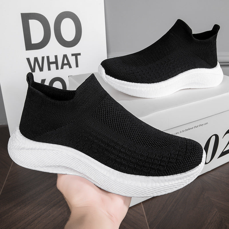 Damen Sneakers mit elastischem Strick-Obermaterial und rutschfester Sohle EB