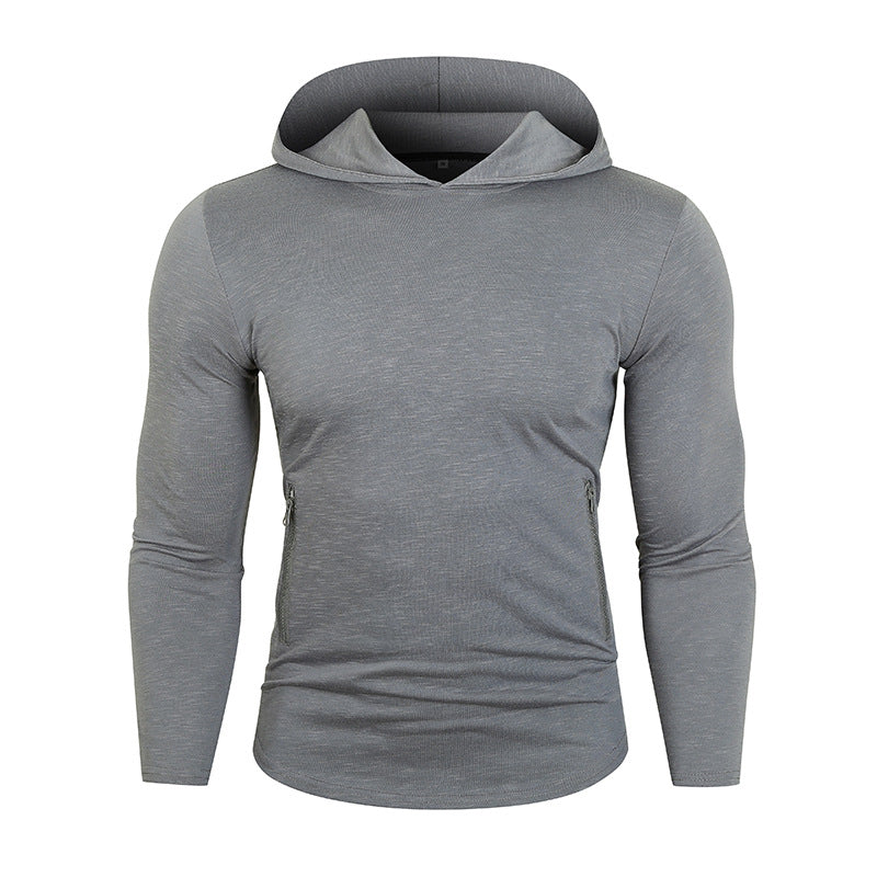 Herren Sportlicher Kapuzenpullover mit funktionalen Reißverschlusstaschen EB