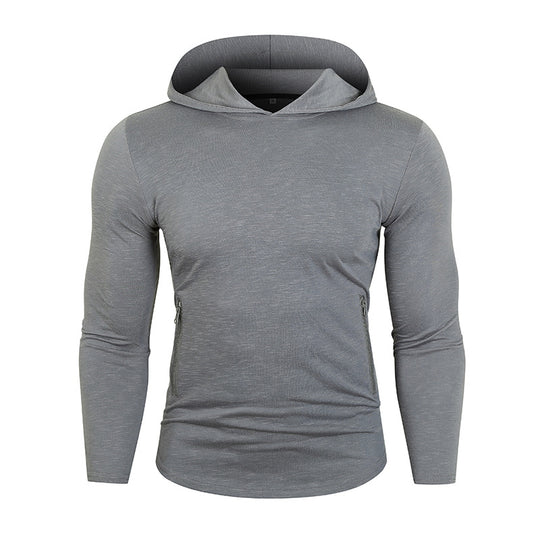 Herren Sportlicher Kapuzenpullover mit funktionalen Reißverschlusstaschen EB