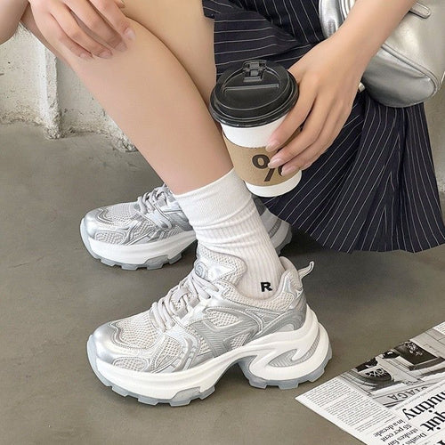 Damen Sportliche Sneakers mit atmungsaktivem Obermaterial und dämpfender Sohle EB