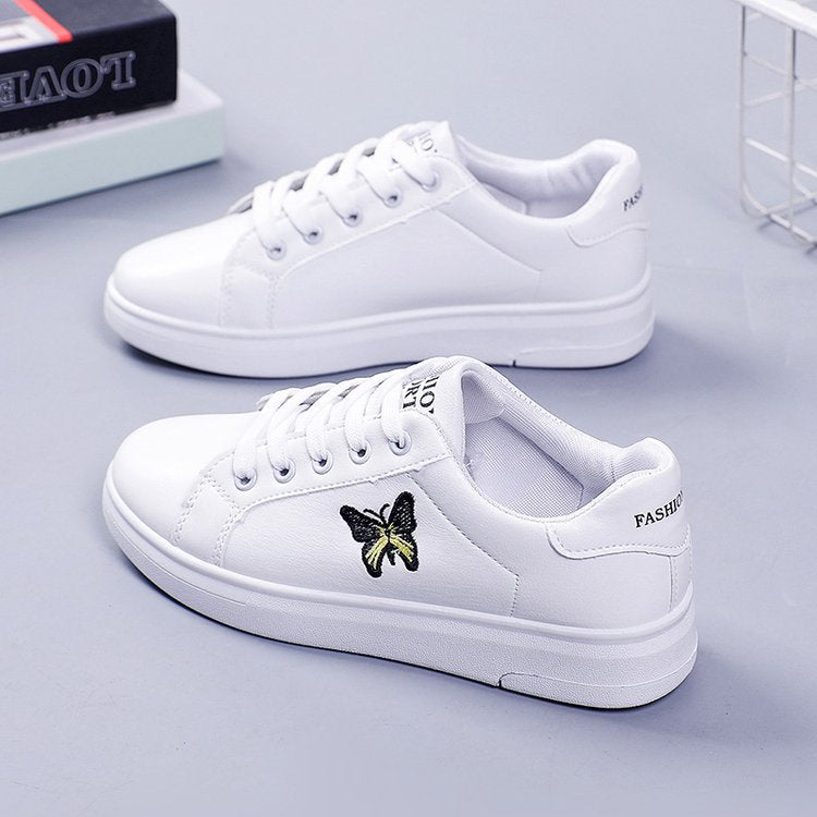 Damen Sneakers mit stilvollem Schmetterlingsmotiv und bequemer Sohle EB