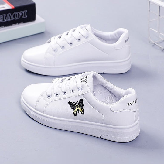 Damen Sneakers mit stilvollem Schmetterlingsmotiv und bequemer Sohle EB