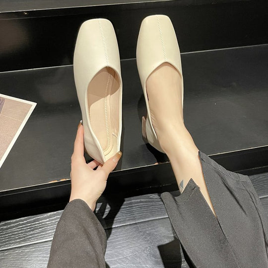 Damen elegante Mokassins mit modischer Naht EB