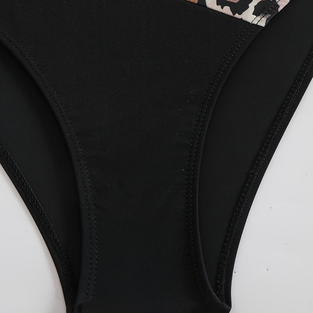 Damen Elegantes Bikini-Set mit tierischem Muster EB