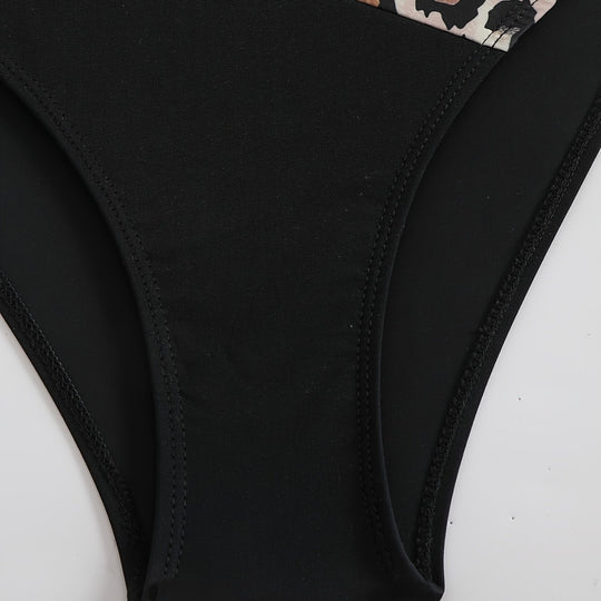 Damen Elegantes Bikini-Set mit tierischem Muster EB