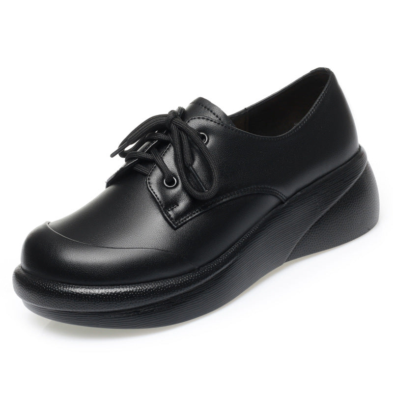 Damen Komfortable Schnürschuhe mit leichtem Wedge-Design und rutschfester Sohle EB