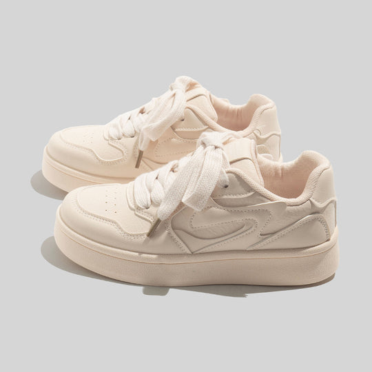 Damen Modische Plataforma Sneakers mit weicher Dämpfung EB