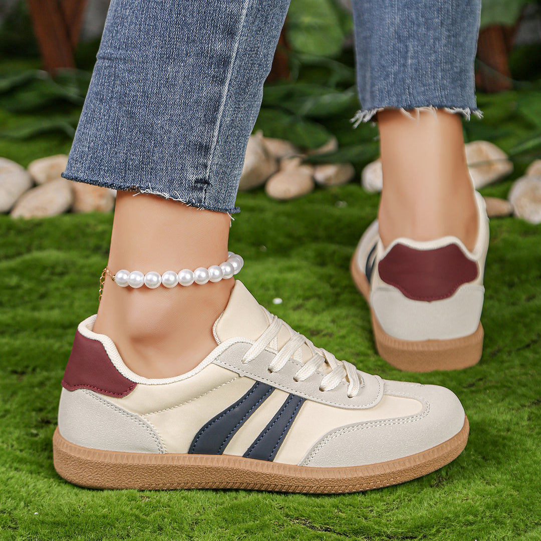 Damen Sneakers mit sportlichem Design und rutschfester Sohle EB