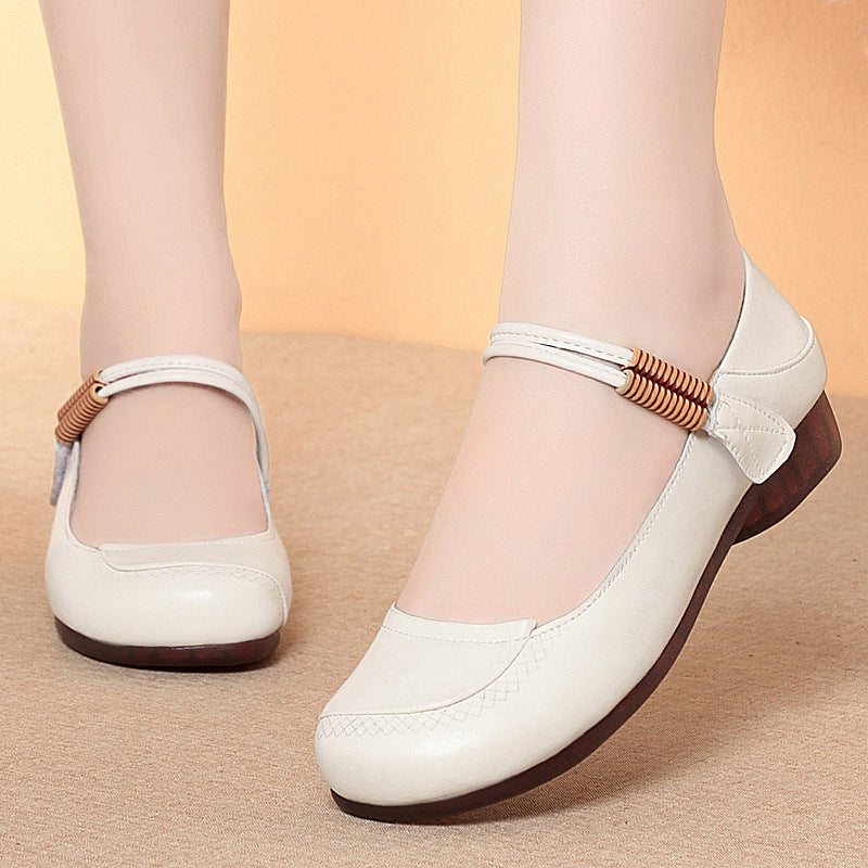 Damen Ballerinas mit flexiblem Riemen und bequemem Fußbett EB