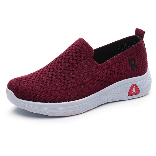 Damen Atmungsaktive Slip-On Freizeitschuhe mit rutschfester Sohle EB