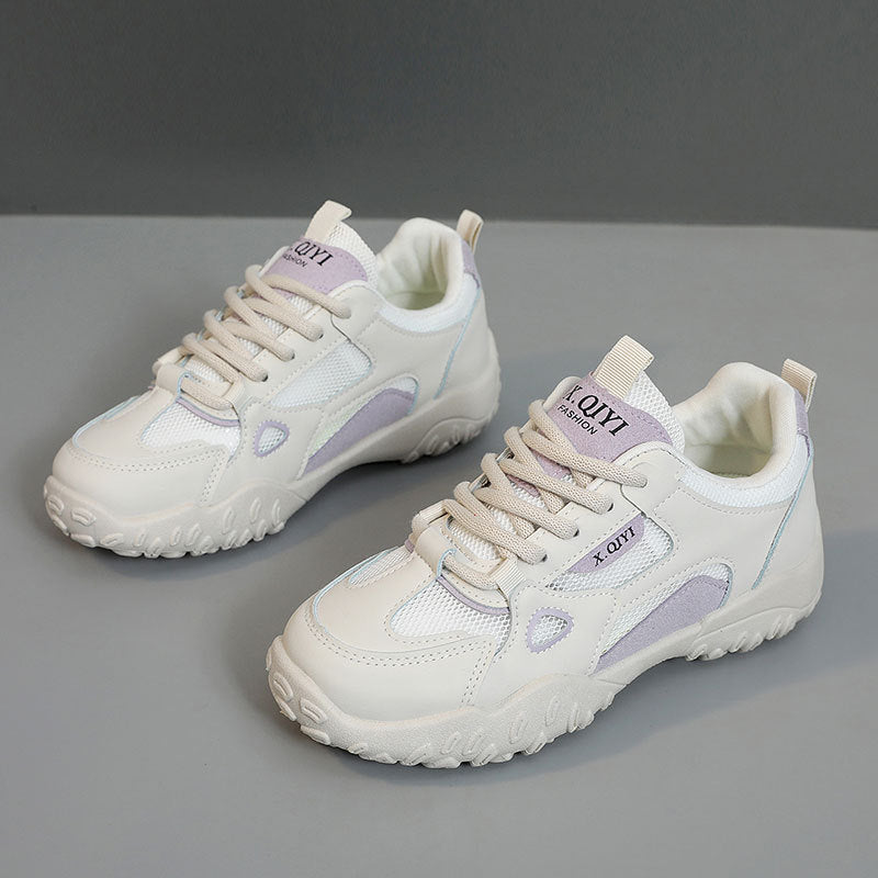 Damen Sportliche Freizeitsneaker mit atmungsaktiven Mesh-Einsätzen und griffiger Laufsohle EB