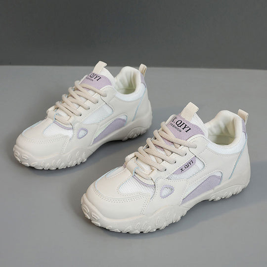 Damen Sportliche Freizeitsneaker mit atmungsaktiven Mesh-Einsätzen und griffiger Laufsohle EB