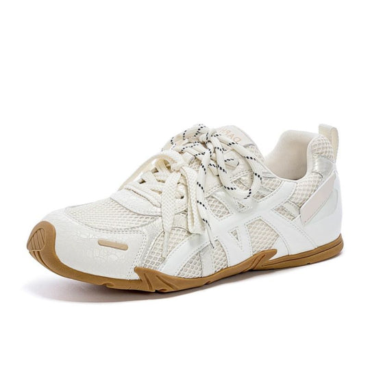 Damen Sportliche Sneakers mit atmungsaktiver Netzstruktur und reflektierenden Akzenten EB