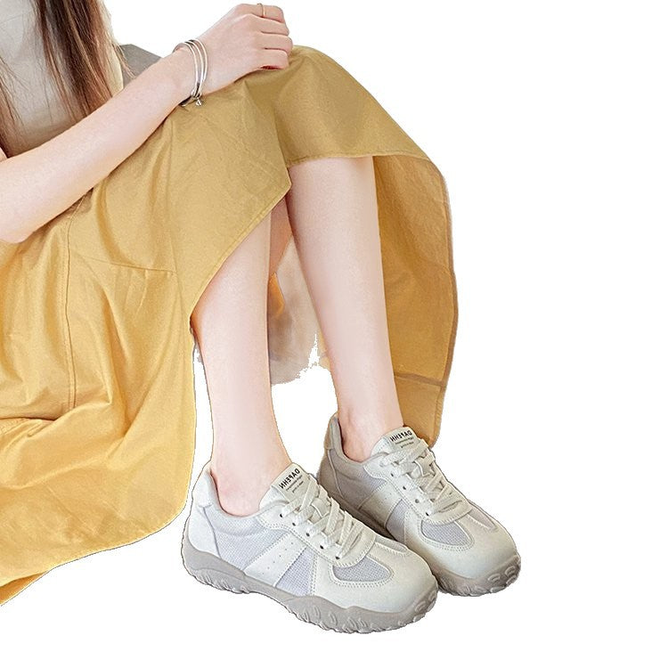 Damen Sportliche Sneakers mit atmungsaktiver Mesh-Oberfläche und gepolsterter Sohle EB