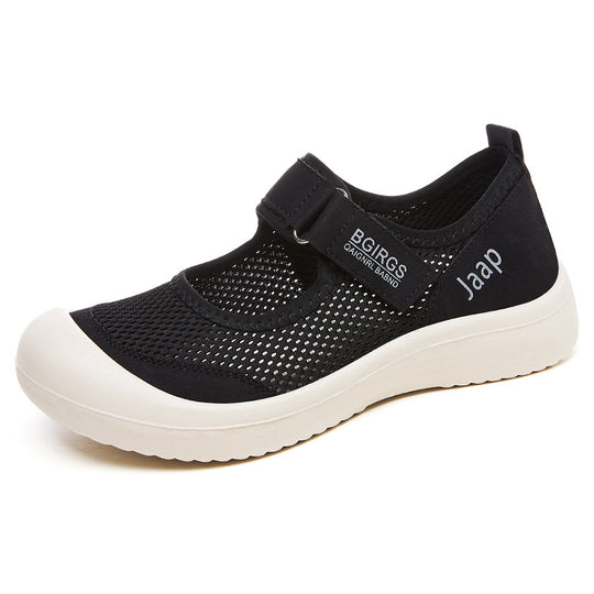 Damen Atmungsaktive und flexible Freizeitschuhe mit verstellbarem Riemen EB