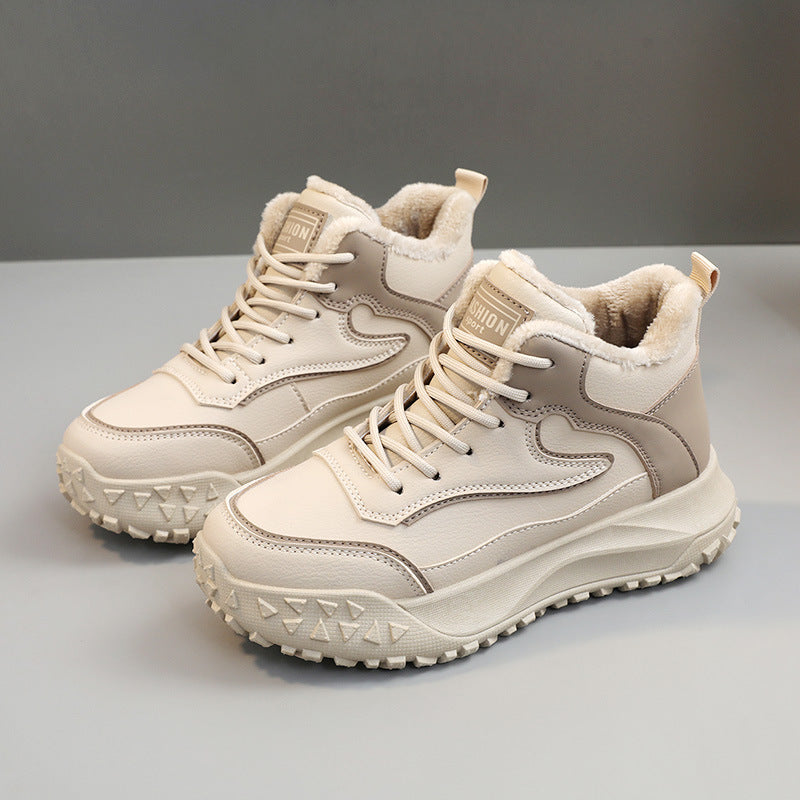 Damen Winter Sneakers mit warmem Innenfutter und rutschfester Profilsohle EB