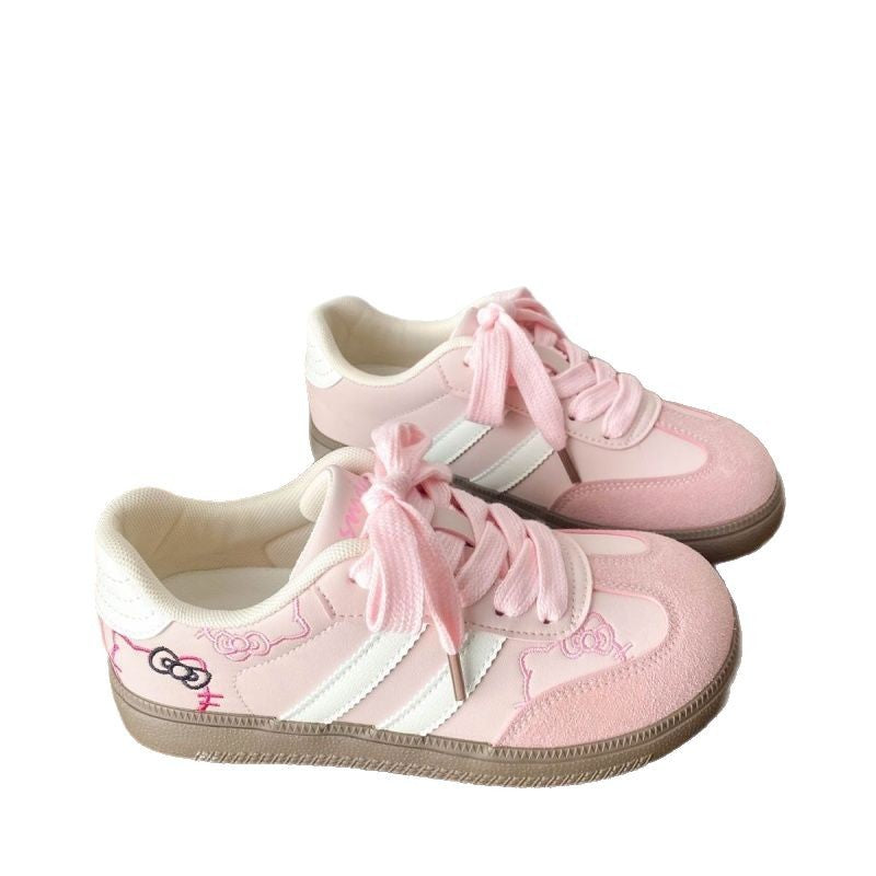 Damen Modische Sneakers mit verspieltem Design und robustem Sohlenprofil EB