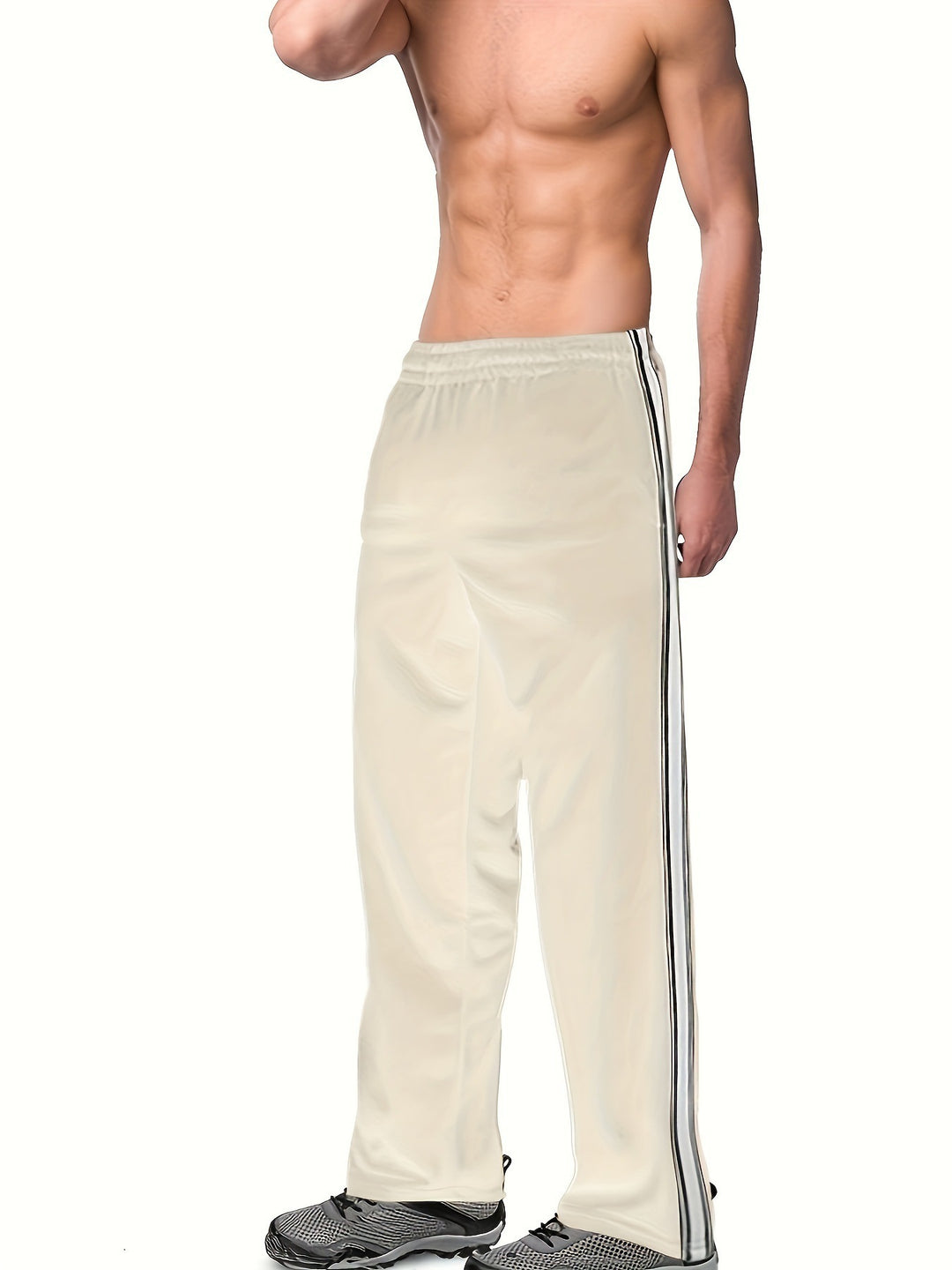 Herren Sportliche Freizeithose mit seitlichem Streifen EB