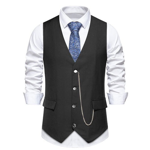 Herren elegante Weste mit feinen Details und modernen Akzenten EB