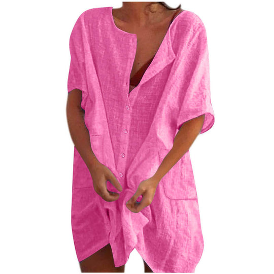 Damen lässiges Strandkleid EB