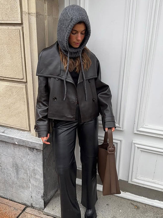 Damen jacke mit modischem asymmetrischen Schnitt EB