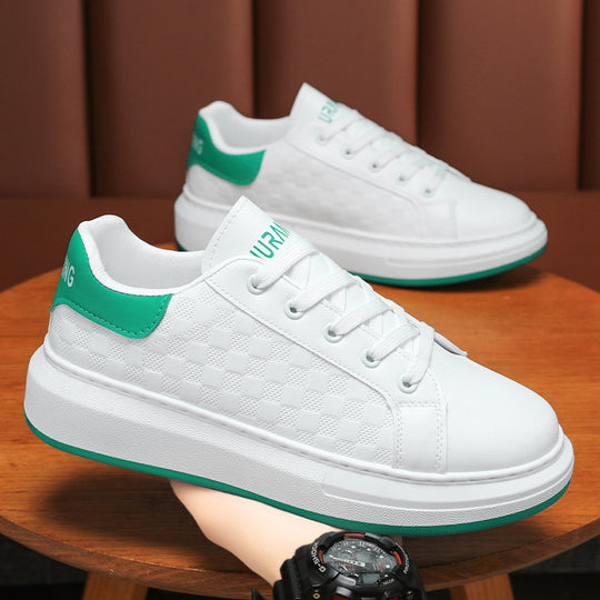 Damen Komfortable Sneaker mit schickem Karomuster und flexibler Laufsohle EB